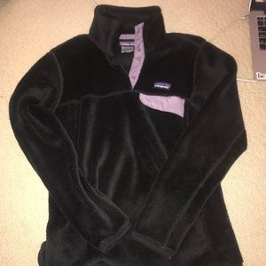 Patagonia black fleece pullover